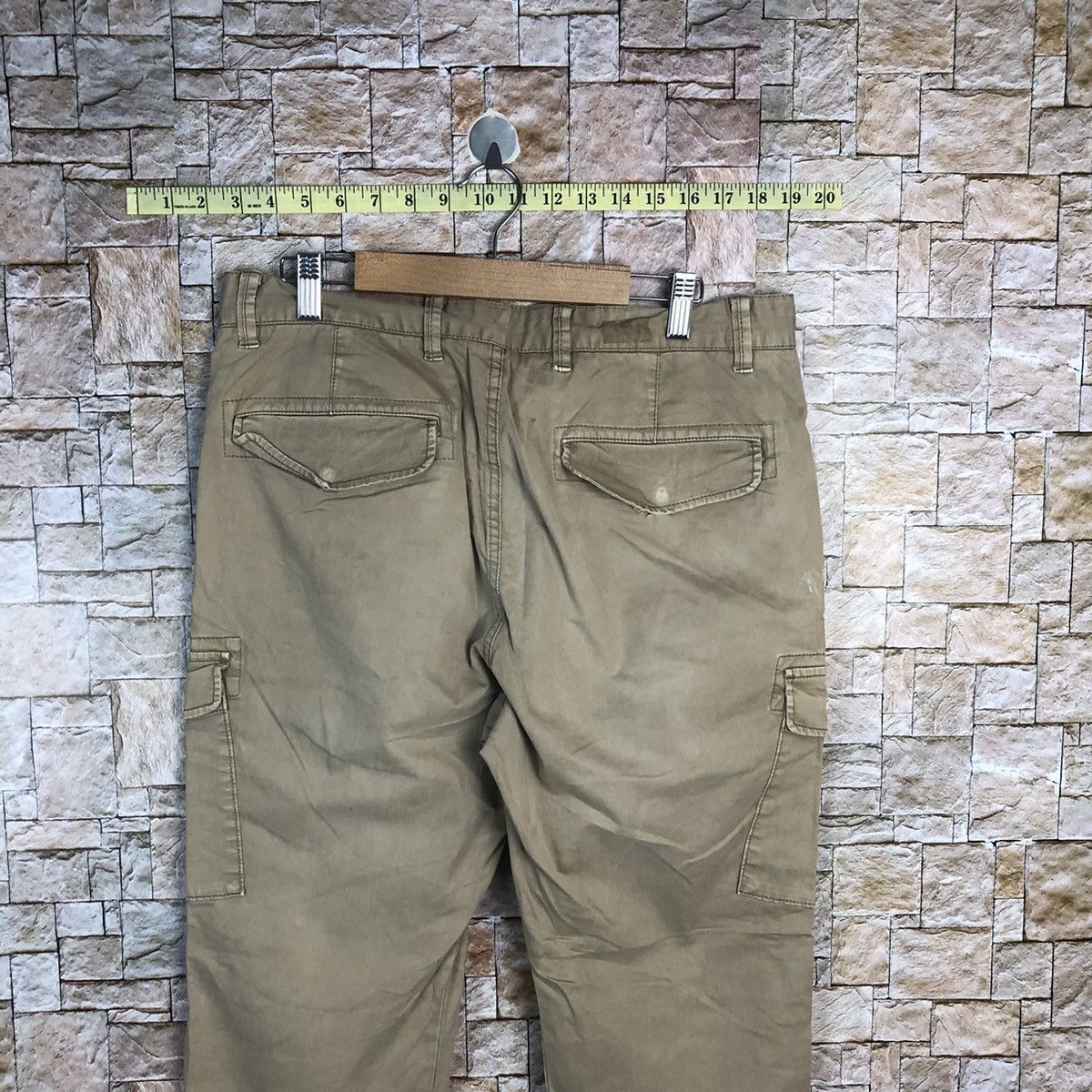 Japanese Brand Uniqlo Brown utility tactical Cargo Multipocket Pants #A342 Size US 32 / EU 48 - 17 Thumbnail