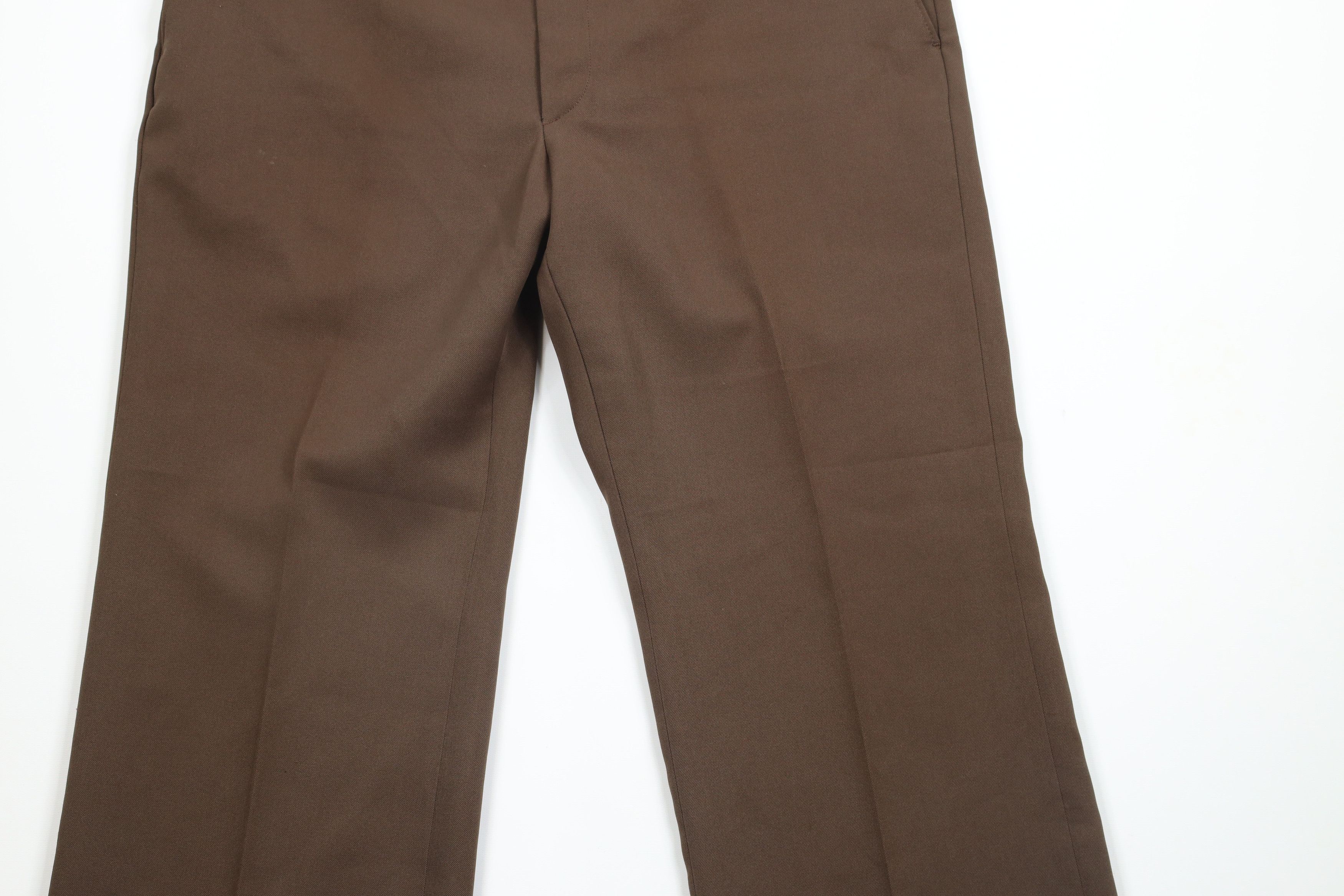 Levi's × Vintage Vintage 70s Levis Knit Wide Leg Bell Bottoms Pants Brown USA Size US 36 / EU 52 - 3 Thumbnail