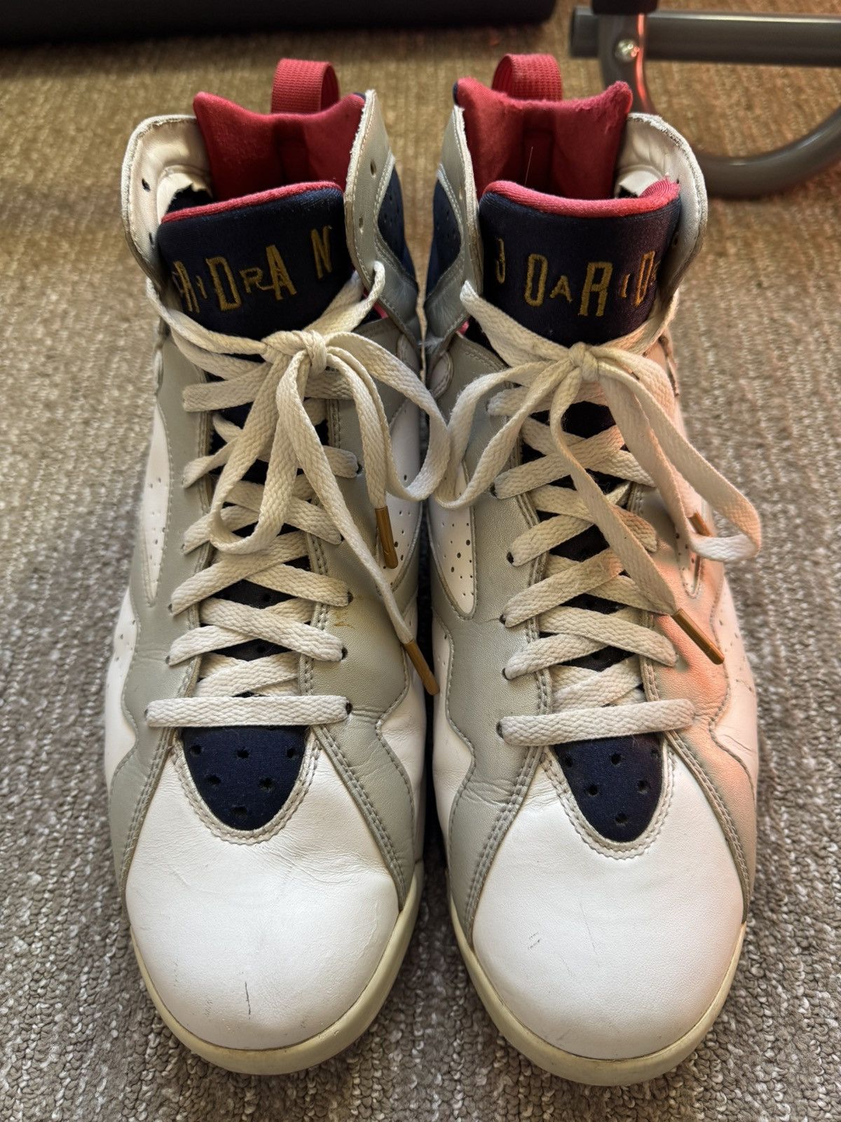 Jordan Brand × Nike Air Jordan 7 Olympic (2012) Size US 12 / EU 45 - 4 Thumbnail