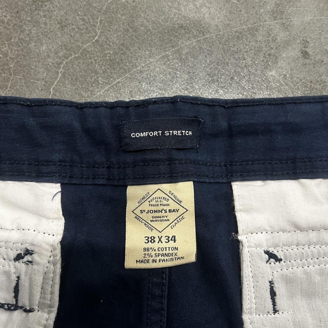 Japanese Brand × Vintage Vintage Y2K/2000s Baggy Fit Navy Blue Cargo Pants! Size US 38 / EU 54 - 8 Thumbnail