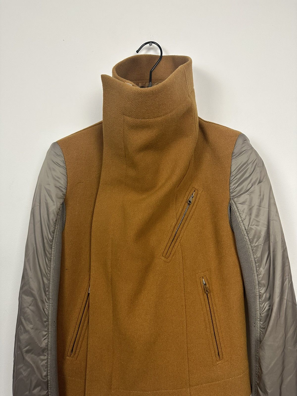 Rick Owens FW17 ‘GLITTER’ Wool Puffed Sleeve Biker Jacket Size US S / EU 44-46 / 1 - 3 Thumbnail
