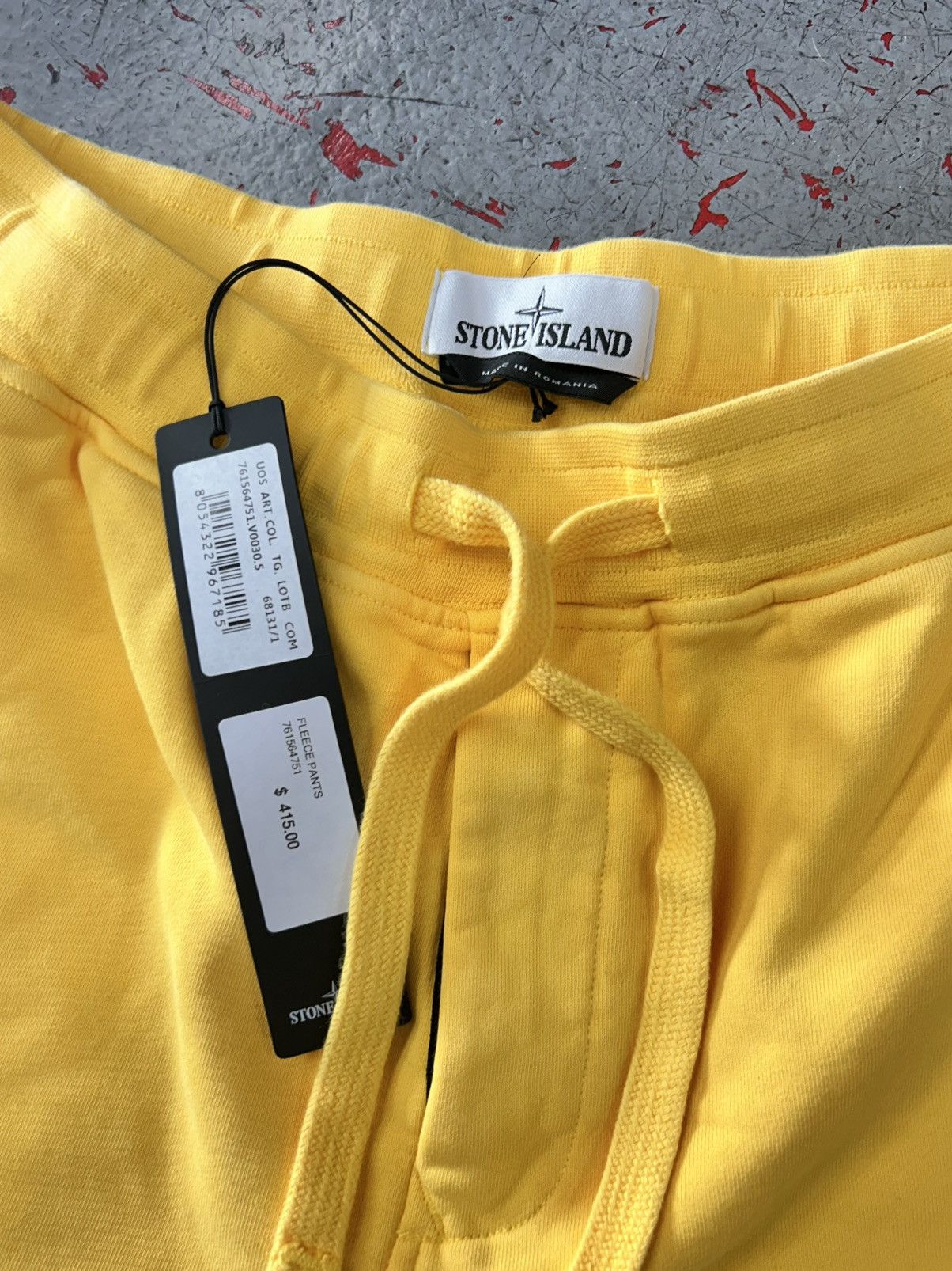 Stone Island Stone Island Yellow Jogging Bottoms Size S New Size US 29 - 3 Thumbnail