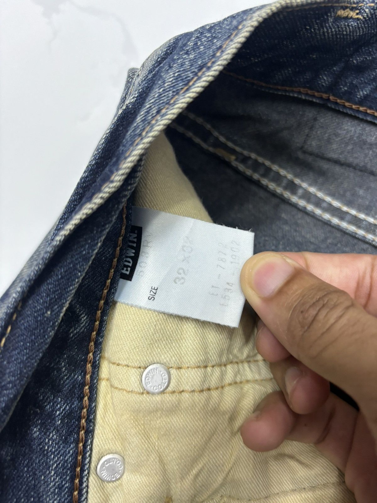 Edwin RARE🔥EDWIN 503 MOON RAKER DISTRESS MUD WASH DENIM JEANS Size US 34 / EU 50 - 13 Thumbnail