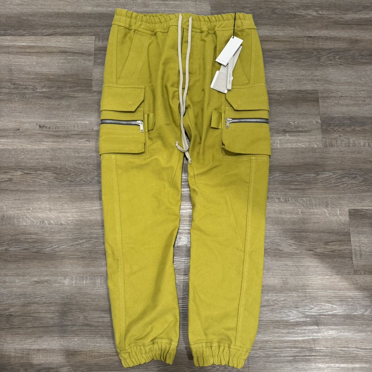 Rick Owens Rick Owens Mastodon Cargo Drawstring Pants in Acid Size US 40 / EU 56 - 1 Thumbnail