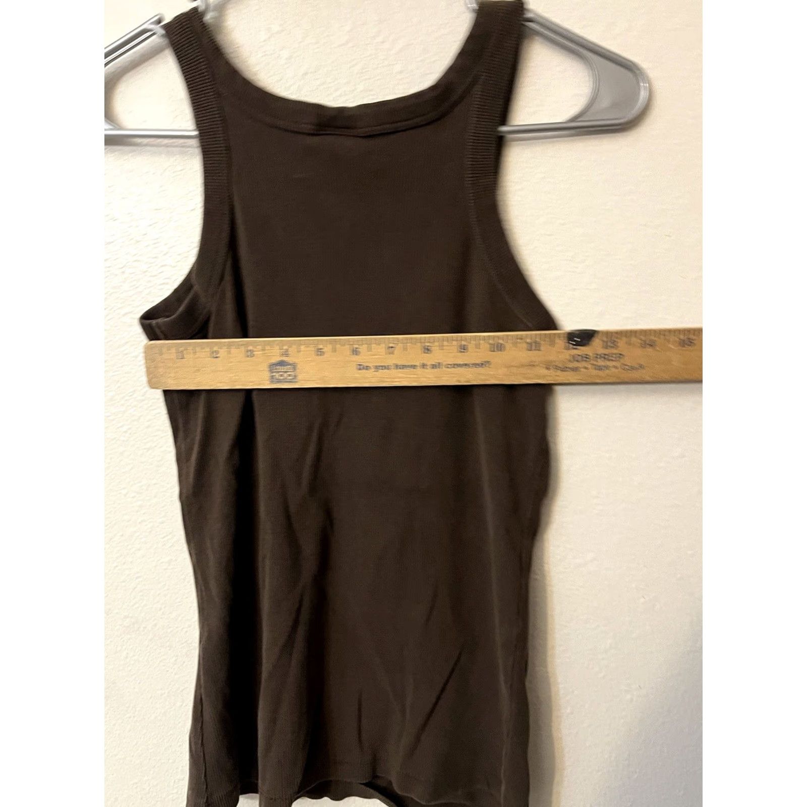 H&M H&M Basic Tank Women Solid Brown Size S Size S / US 4 / IT 40 - 4 Thumbnail