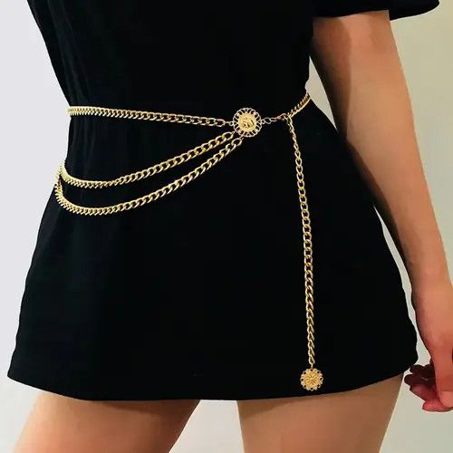 Vintage Vintage Gold Coin Chain Belts Size ONE SIZE - 2 Thumbnail