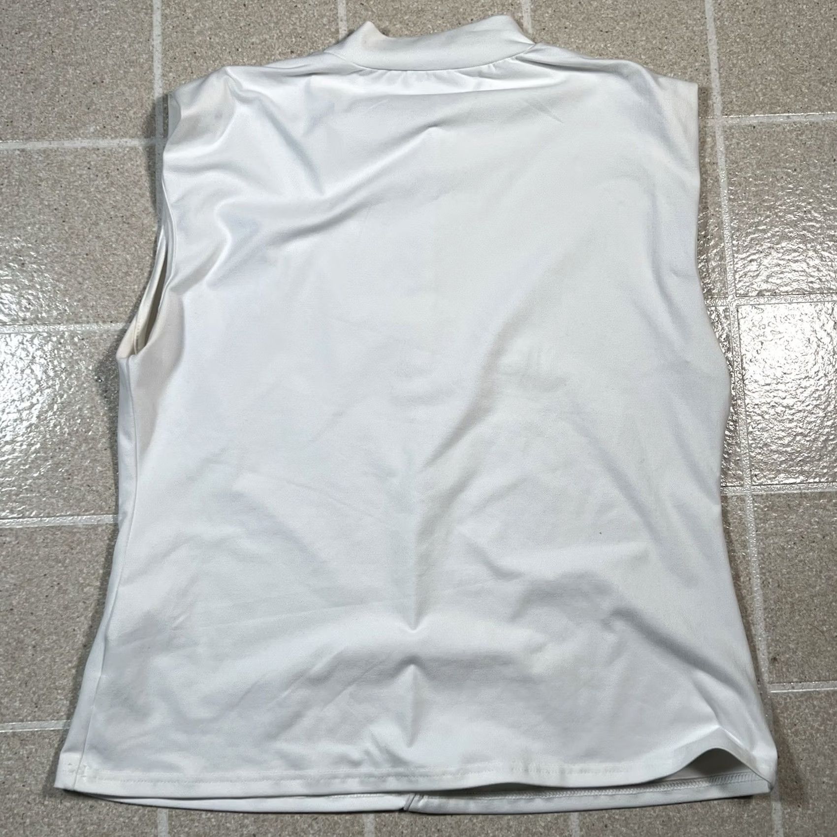 Vintage VINTAGE Womens Emery Rose Sleeveless Blouse Top Size Large White Rose Size L / US 10 / IT 46 - 2 Thumbnail