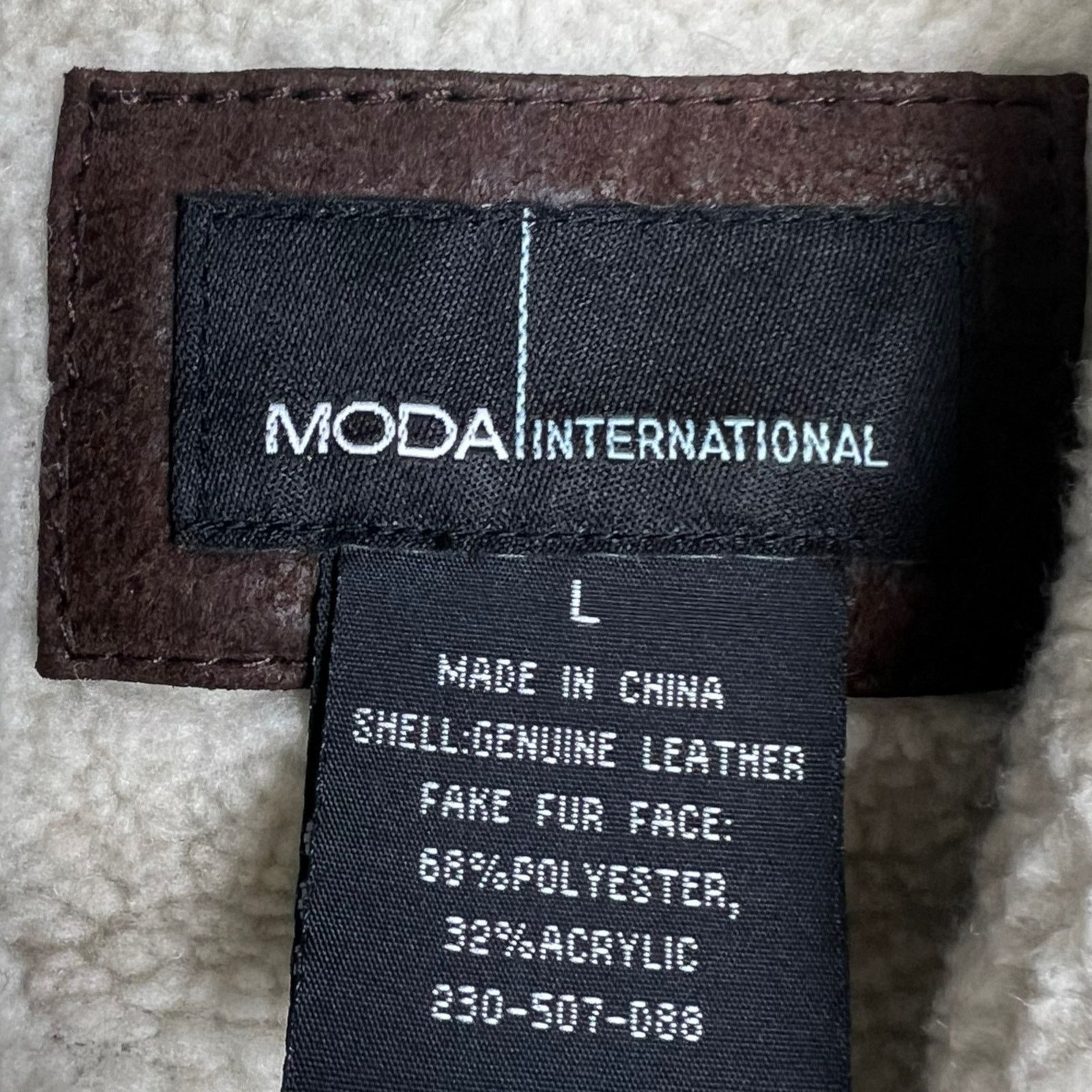 Vintage Moda International Leather Suede Vintage Moto Brown Jacket Size L / US 10 / IT 46 - 11 Thumbnail