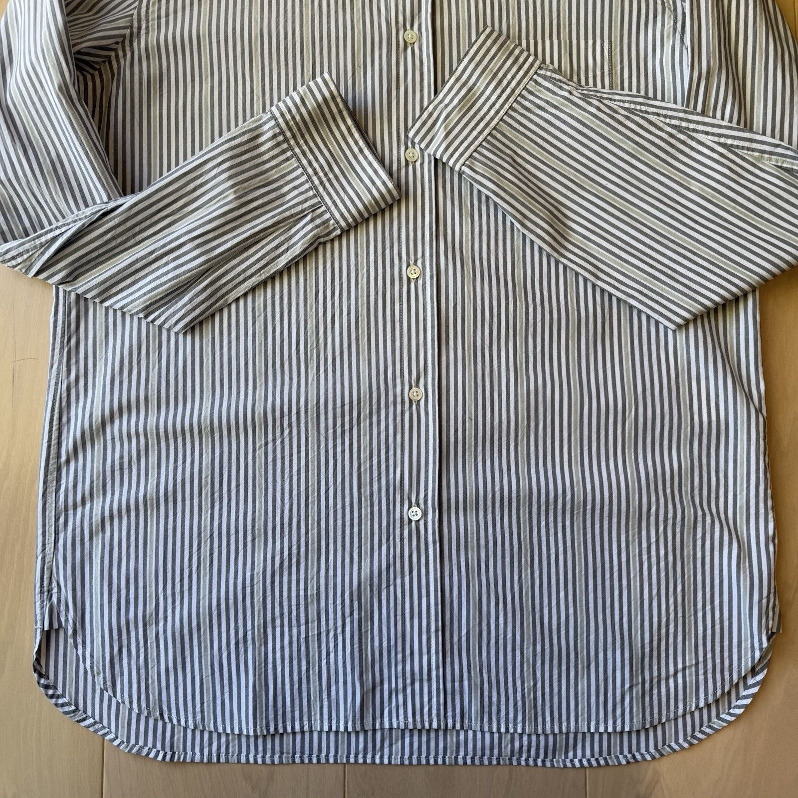 STILL BY HAND Still By Hand Shirt 3 Striped Cotton Button Up Oxford Size US M / EU 48-50 / 2 - 5 Thumbnail