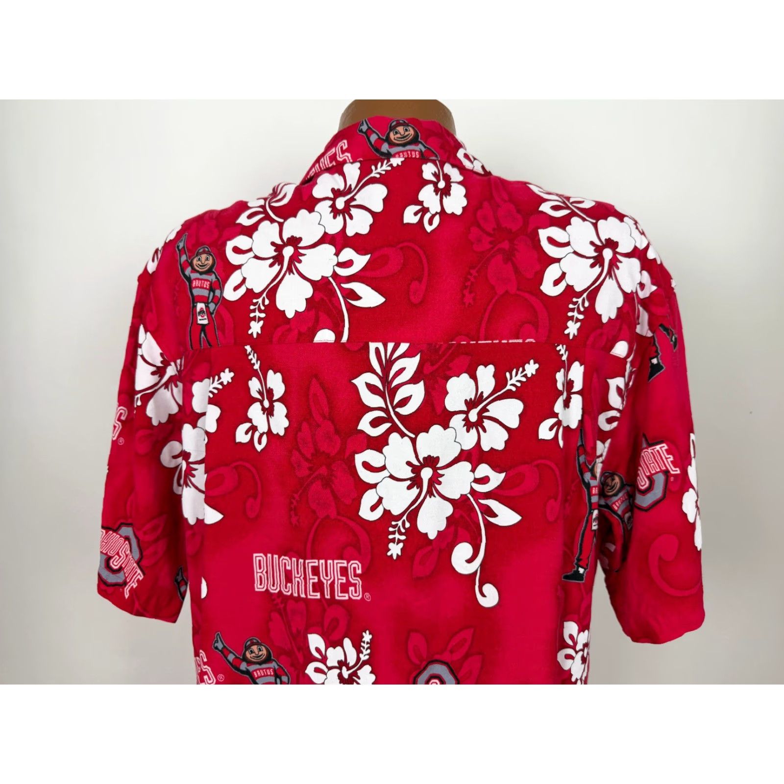 Vintage Spike Sports Shirt Men XL Ohio State Buckeyes Hawaiian Brutus College Football Size US XL / EU 56 / 4 - 7 Thumbnail