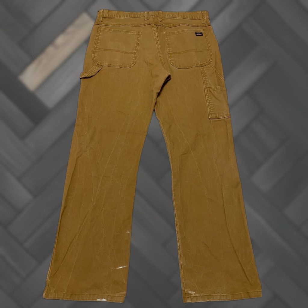 Dickies Dickies Carpenter Work Pants Men's 36x32 Brown Canvas Cotton Spandex Regular Straight Pockets Workplace Utility Jeans Size US 36 / EU 52 - 1 Thumbnail