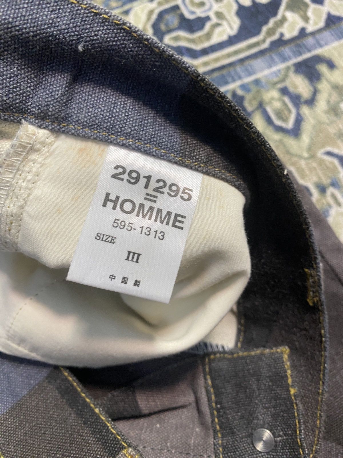 Designer × Japanese Brand 291295 Homme Camo Design Jeans Size US 32 / EU 48 - 4 Thumbnail