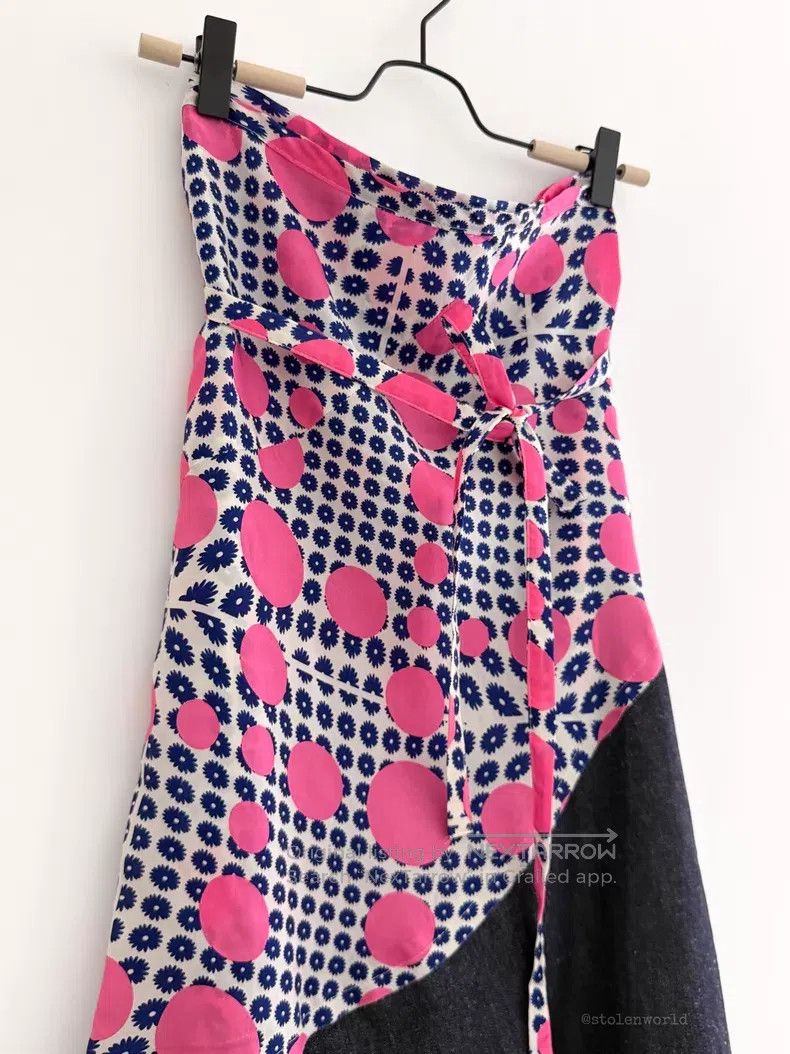Comme des Garcons Comme Des Garcons size F Polka Dot Patchwork Wrap Skirt Size 23" - 5 Thumbnail