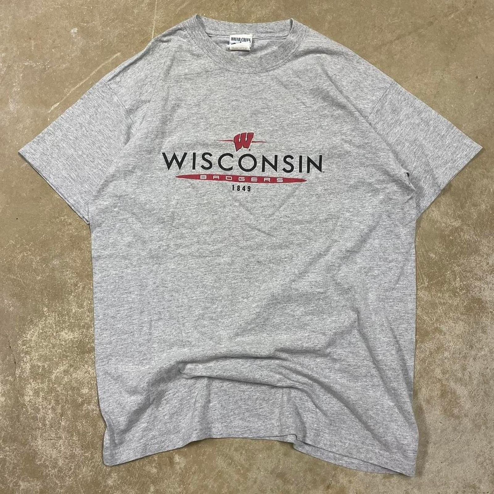 & Other Stories Vintage Wisconsin Badgers grey cotton t-shirt size large Size US L / EU 52-54 / 3 - 1 Thumbnail