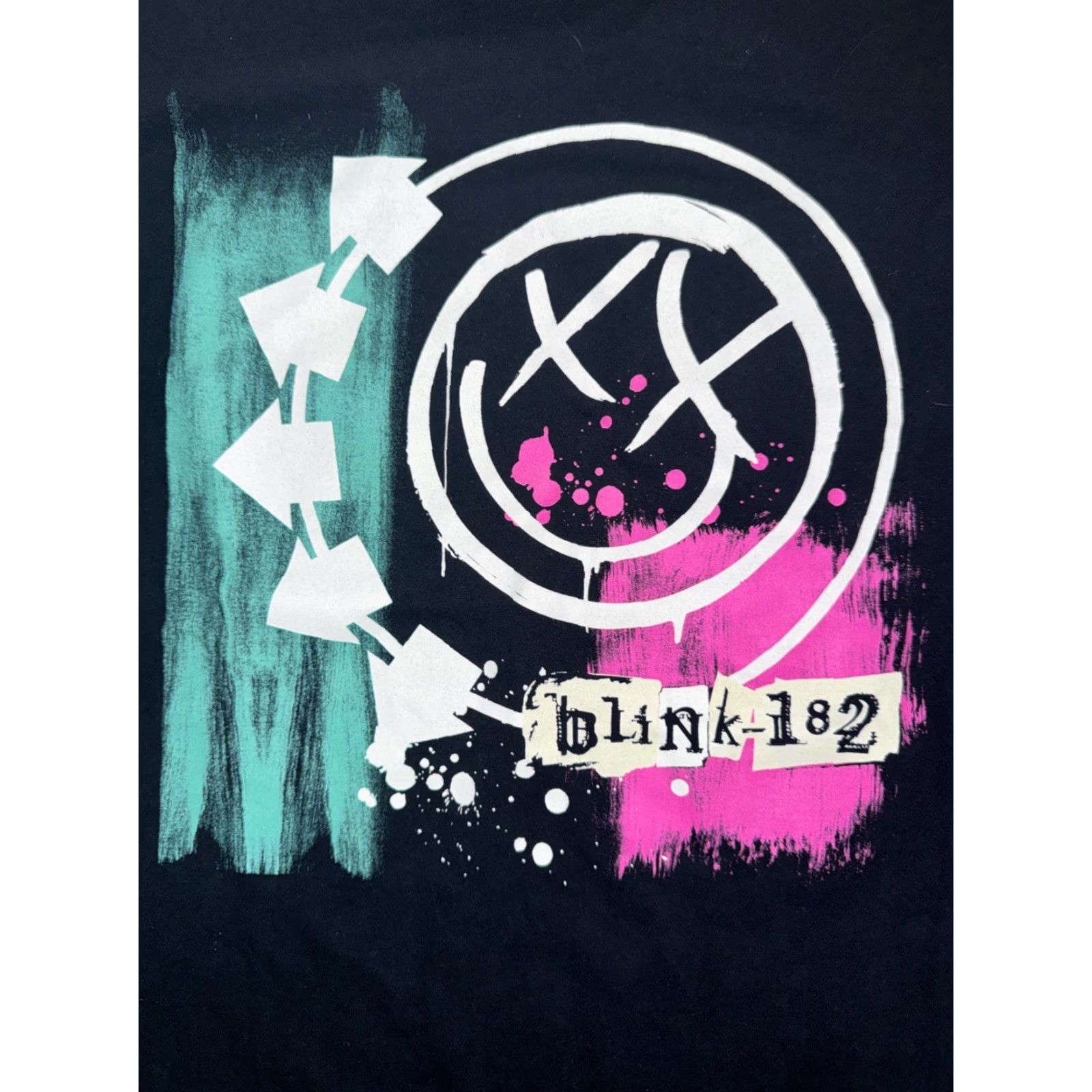 Logo 7 Blink-182 Band T-Shirt Black Large Adult Mens Short Sleeve Crew Neck Cotton Graphic Print Logo 90s Y2K Emo Rock Size US L / EU 52-54 / 3 - 2 Thumbnail