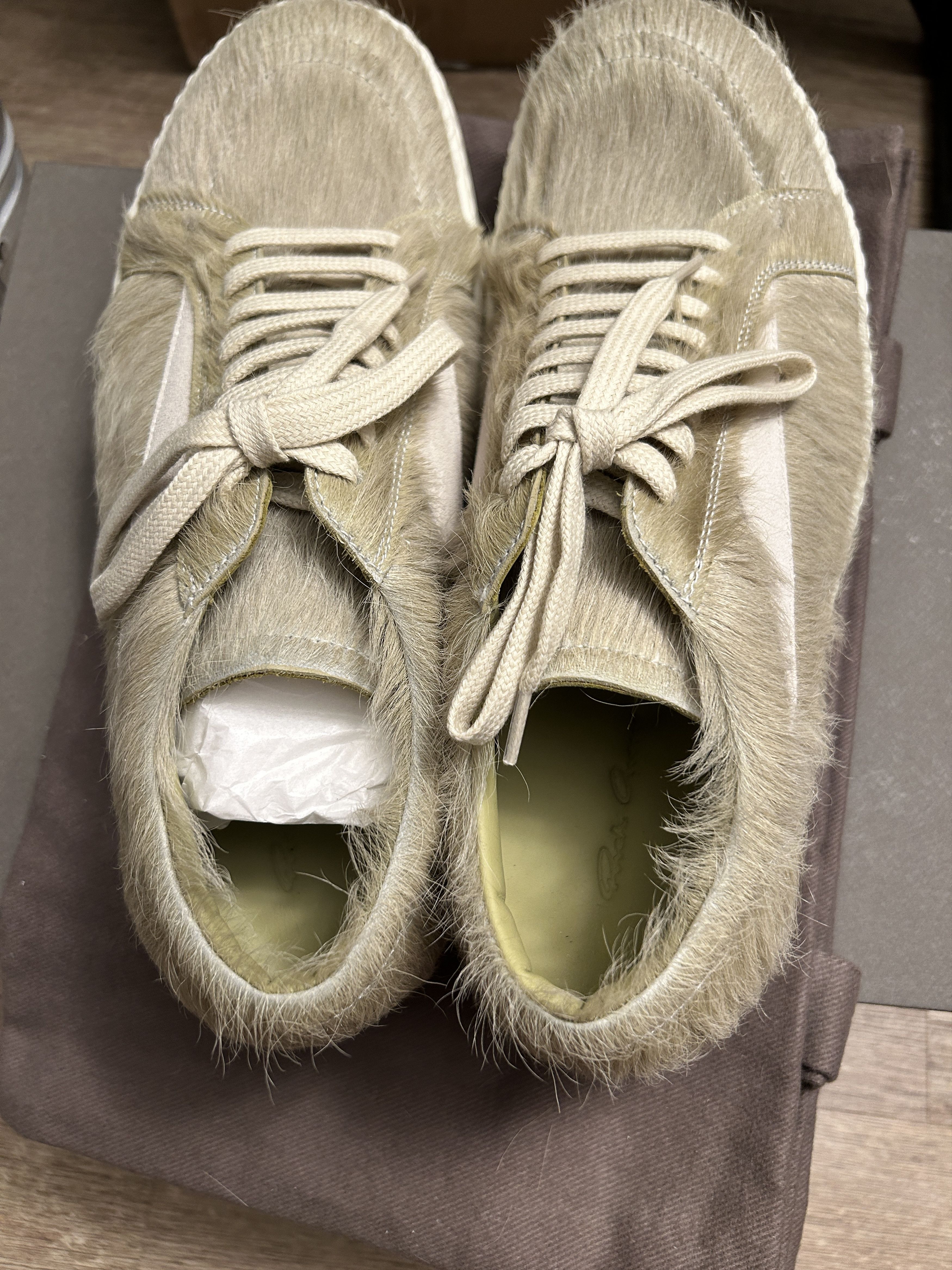 Rick Owens Rick Owens Luxor f/w23 green pony half vintage sneaker Size US 10 / EU 43 - 5 Thumbnail
