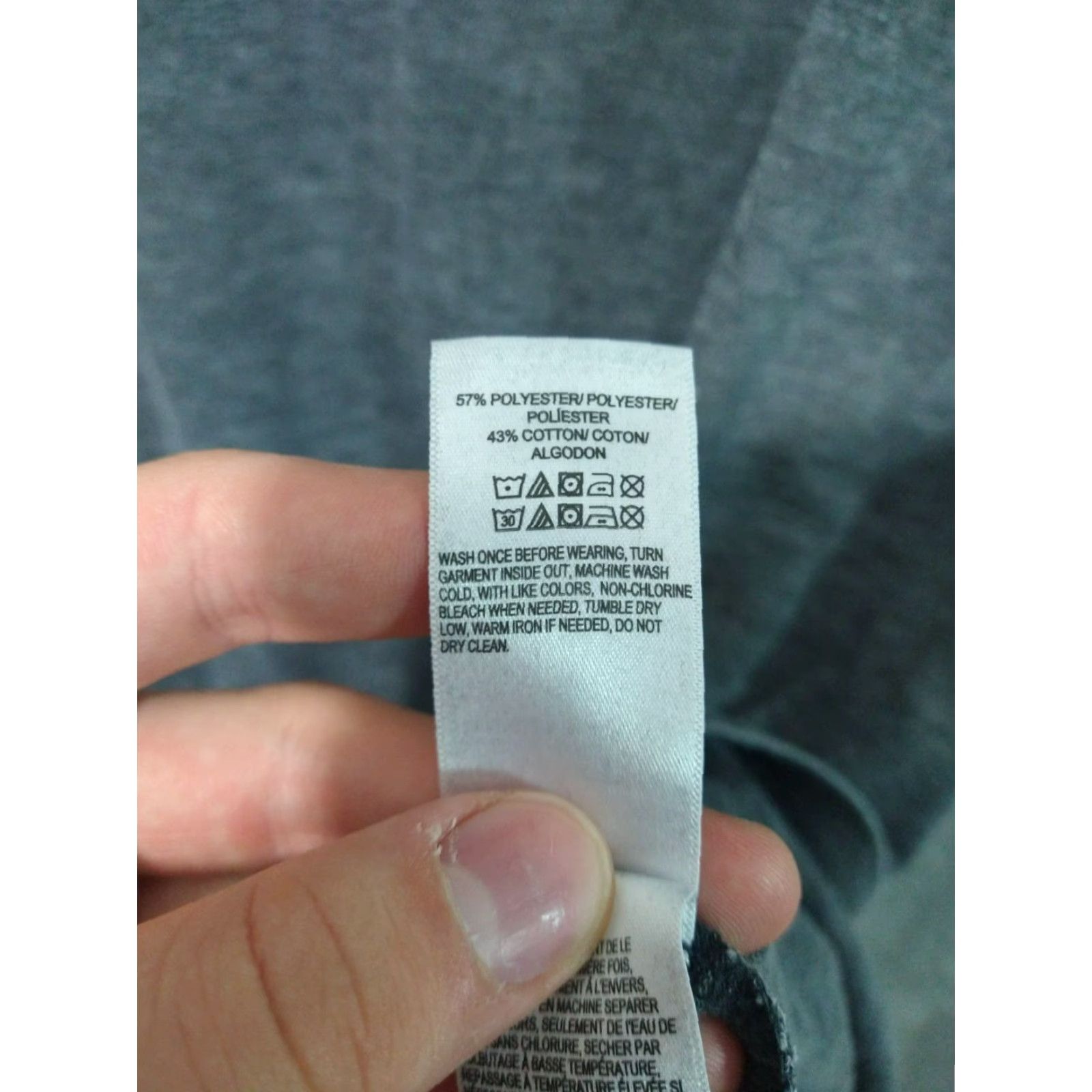 Lucky Brand Lucky Brand Shirt Mens M Gray Venice Burnout Short Sleeve V Neck Regular Knit Cotton Polyester T-Shirt Bre breathable Lightweight Mens Size US M / EU 48-50 / 2 - 6 Thumbnail