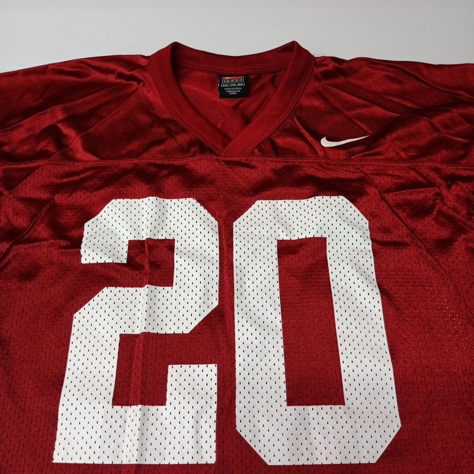 Nike Nike Scarlet Red Jersey #20 Mens Size 2XL Team NCAA Football Size US XXL / EU 58 / 5 - 2 Thumbnail