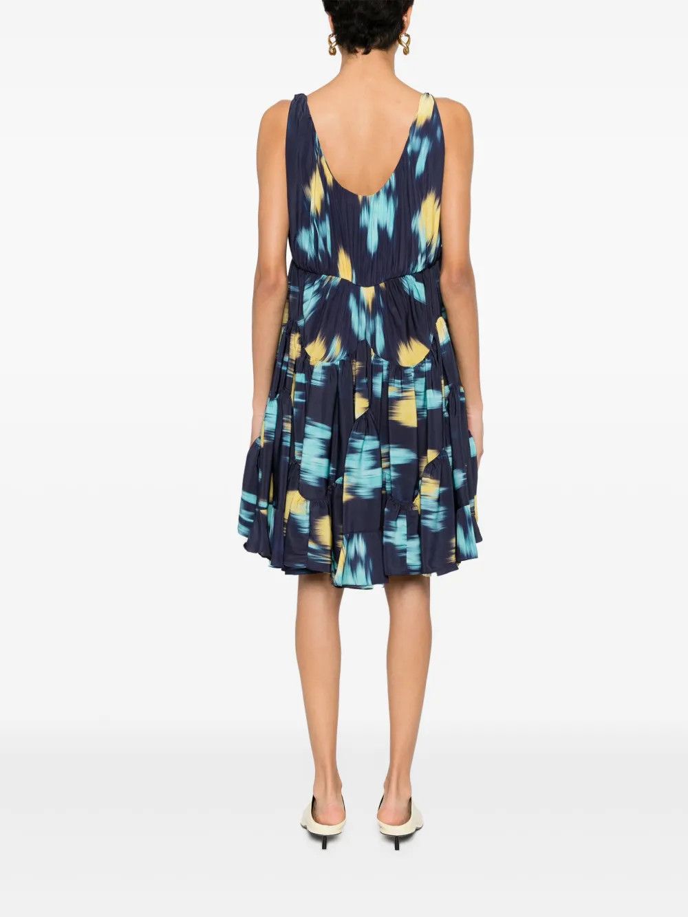 Lanvin o1y0326 Mini Dress in Multicolor Size S / US 4 / IT 40 - 4 Thumbnail