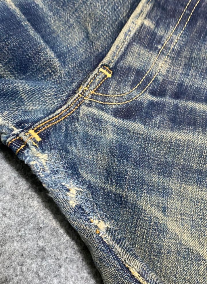 Kapital Vintage Levis 501 Selvedge Distressed Denim Size US 31 - 16 Thumbnail