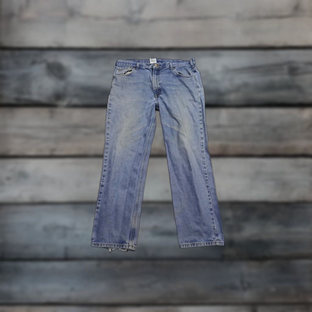 Carhartt Carhartt Jeans Mens 40x30 Blue Relaxed Fit Regular Fit Light Wash Denim Straight 5-Pocket USA B17 DST Men’s Jeans Size US 40 / EU 56 - 1 Thumbnail