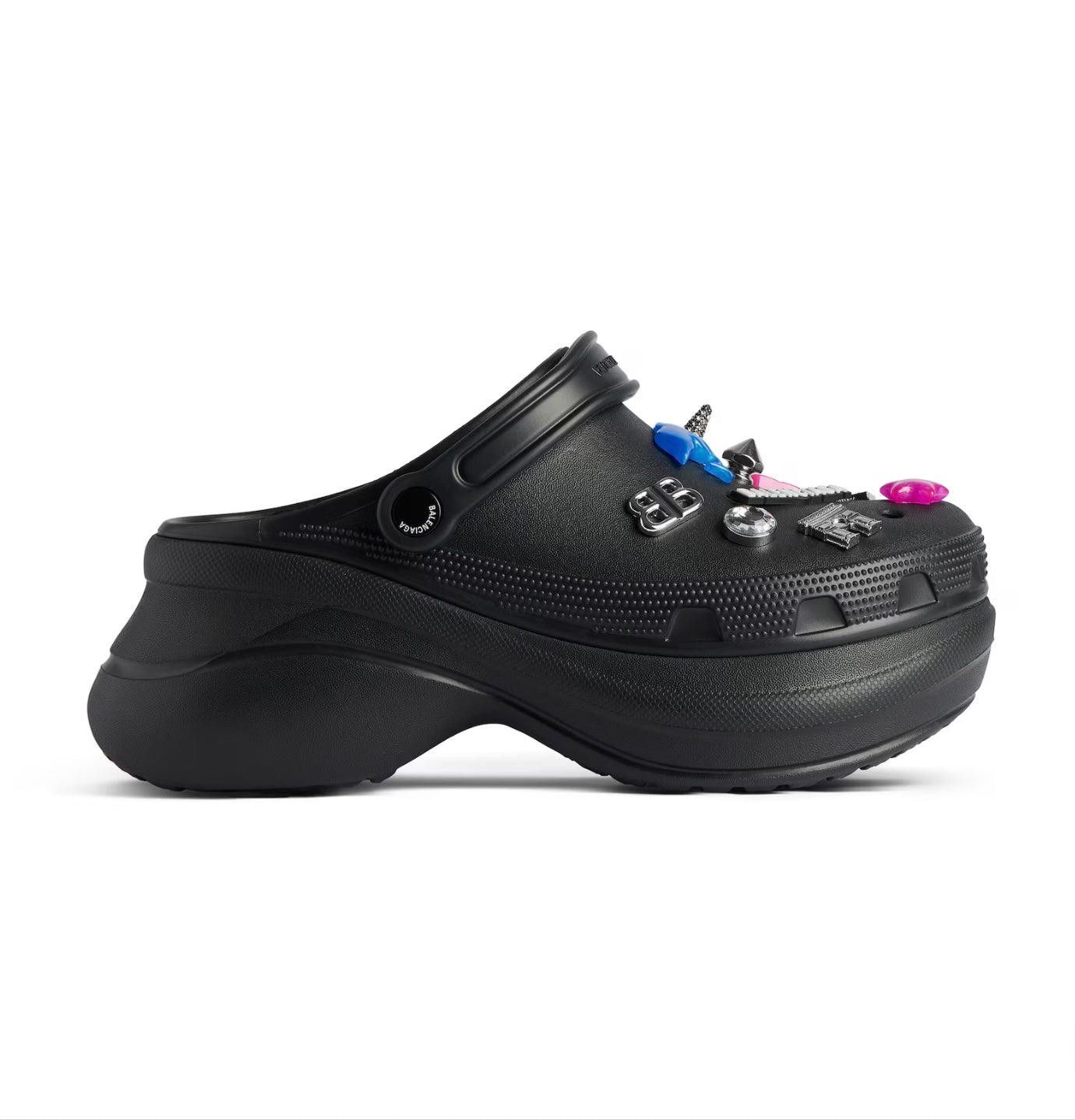 Balenciaga BALENCIAGA WOMEN'S CROCS™ MULE JIBBITZ™ IN BLACK SIZE 38 Size ONE SIZE - 1 Thumbnail