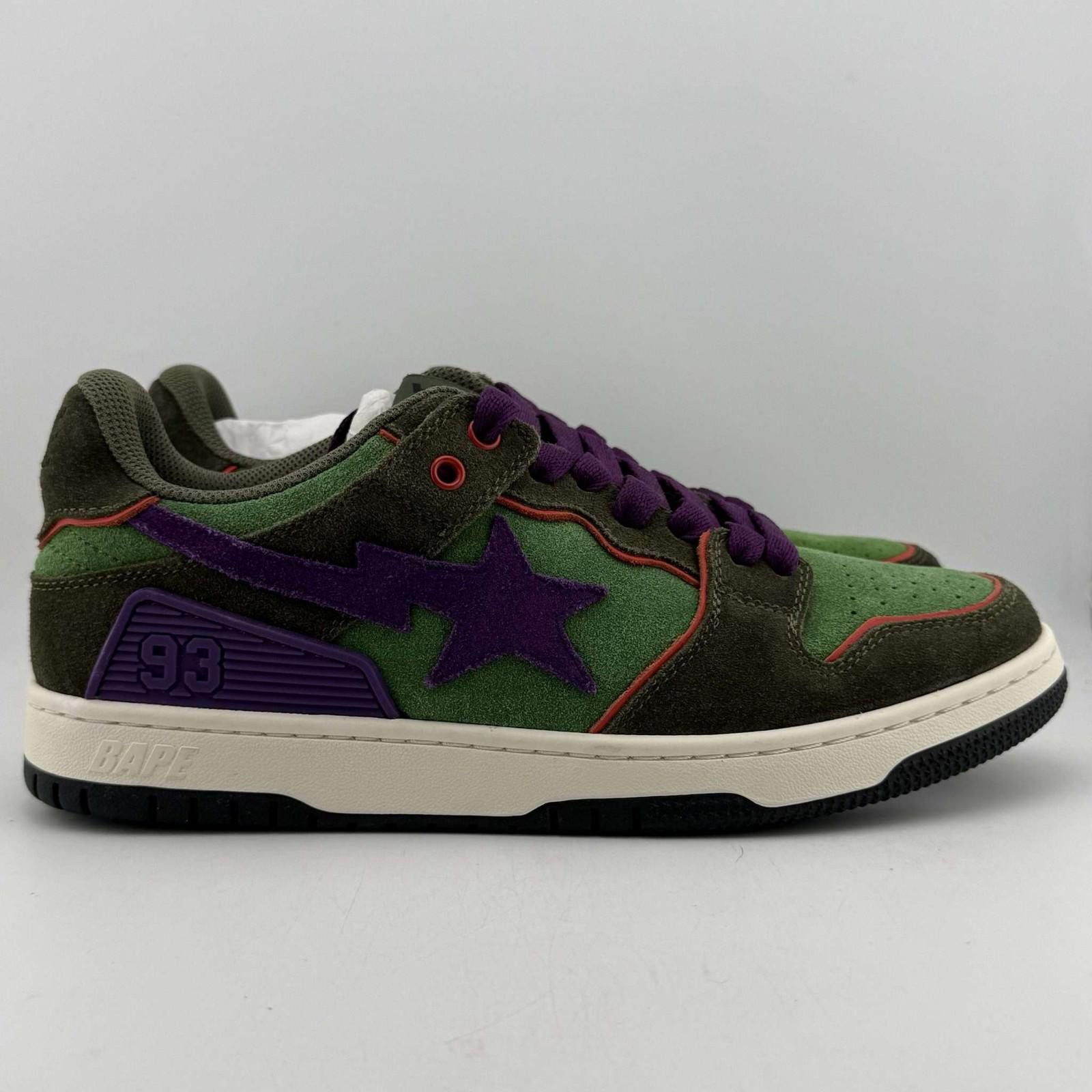 Other A Bathing Ape SK8 Sta Dark Purple Green OG Box D5688 Size US 7 / EU 40 - 4 Thumbnail
