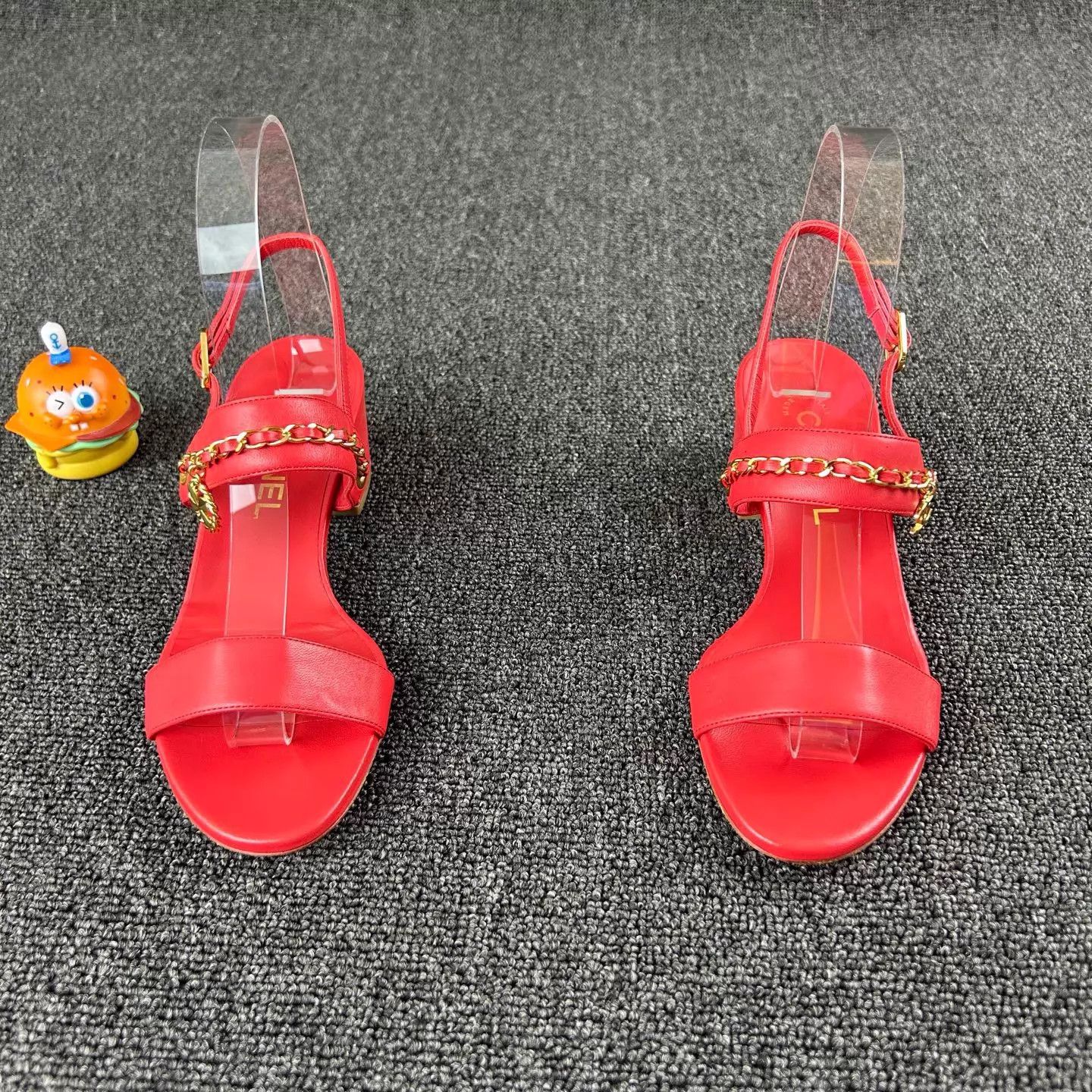 Chanel Chanel New Red Woven CC Strap Sandals 36.5 HB6643 Size US 6 / IT 36 - 2 Thumbnail