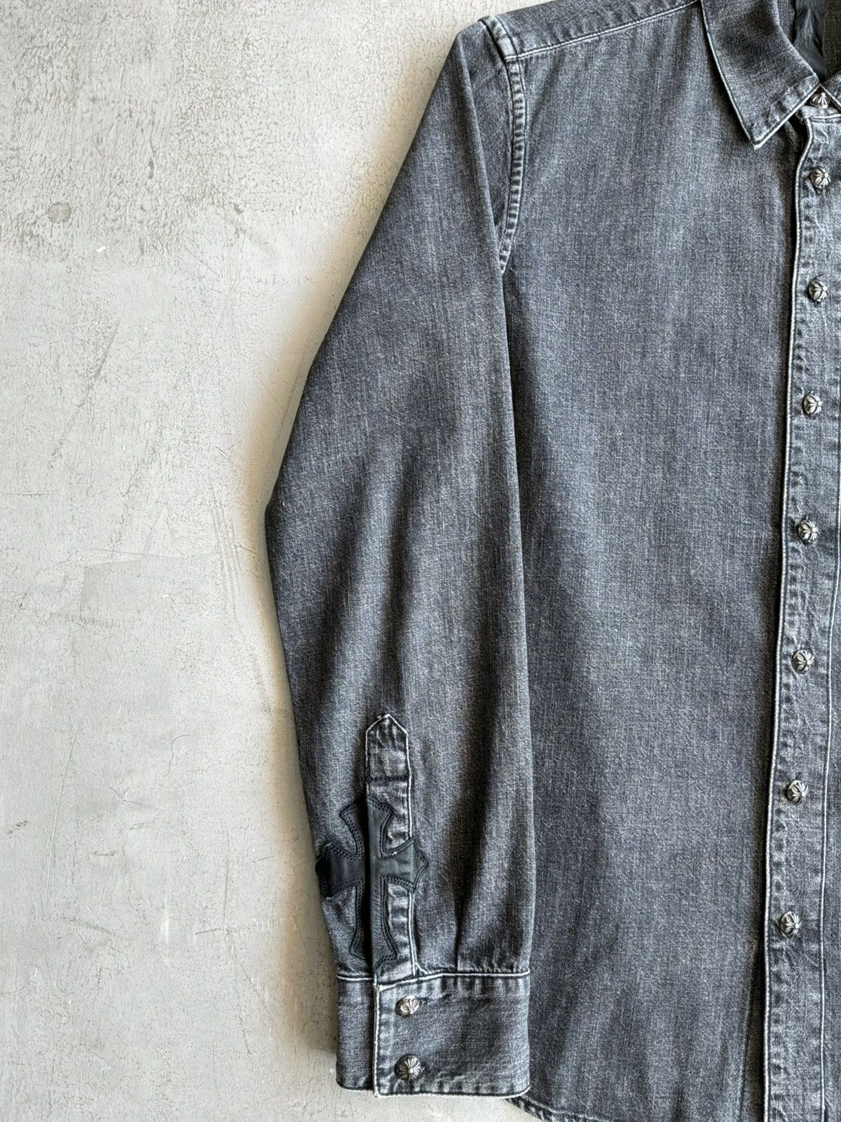 Chrome Hearts Chrome Hearts - Selvedge Denim Workdog Shirt Size US M / EU 48-50 / 2 - 3 Thumbnail