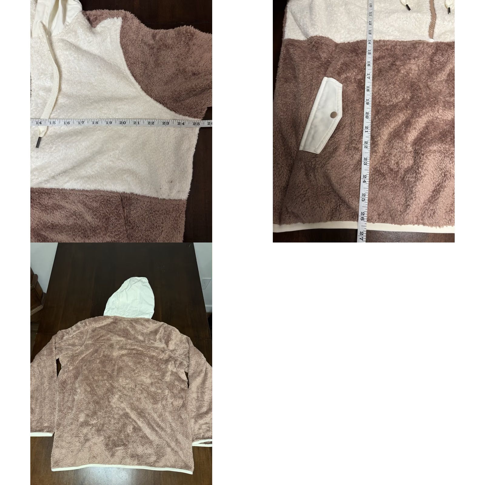 Marmot Marmot Fleece 1/2 Zip Hooded Jacket White Cream/Brown Womens XL Jacket Hooded Fleece Womens XL Marmot White Cream/Brown Size XL / US 12-14 / IT 48-50 - 8 Thumbnail