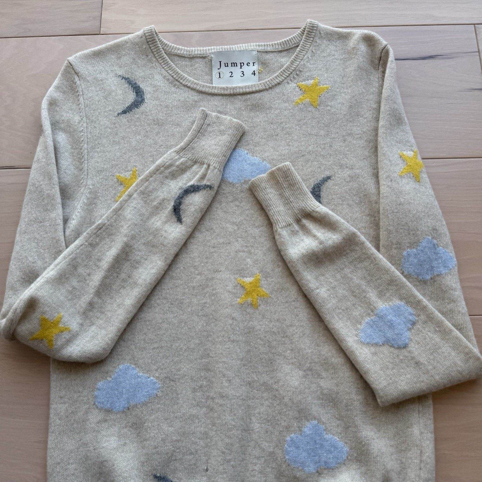 Other Jumper 1234 Cashmere Sweater 1 Multicolor Star Art Wool Size S / US 4 / IT 40 - 4 Thumbnail