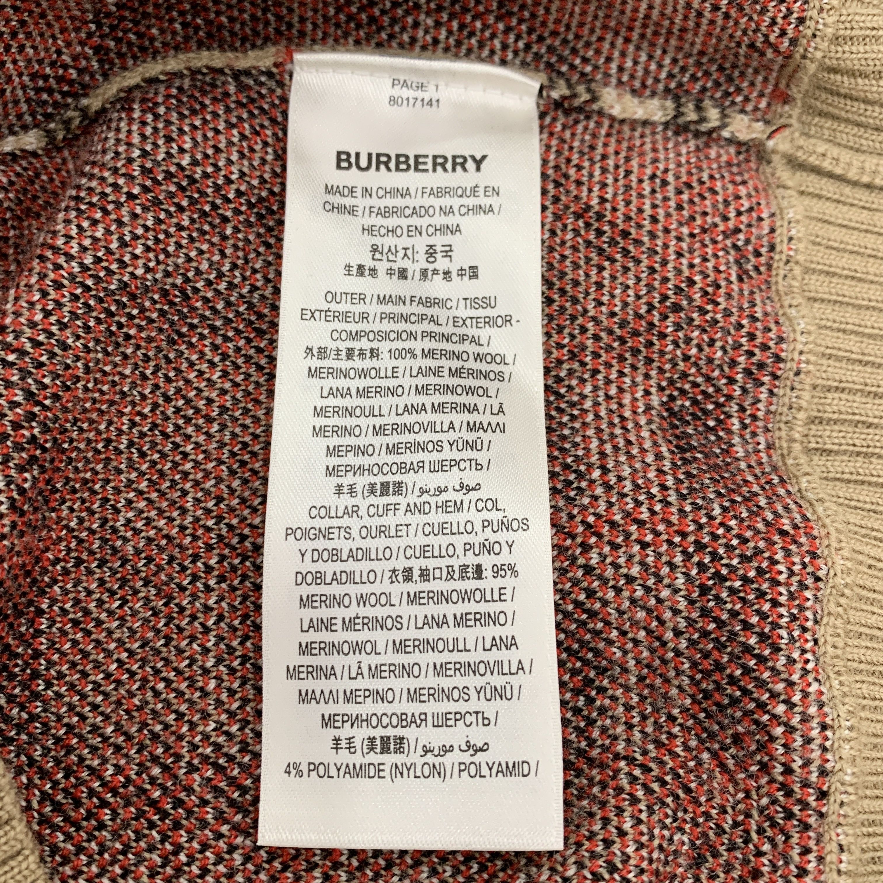 Burberry Burberry brown checked wool knit top Size XS / US 0-2 / IT 36-38 - 6 Thumbnail