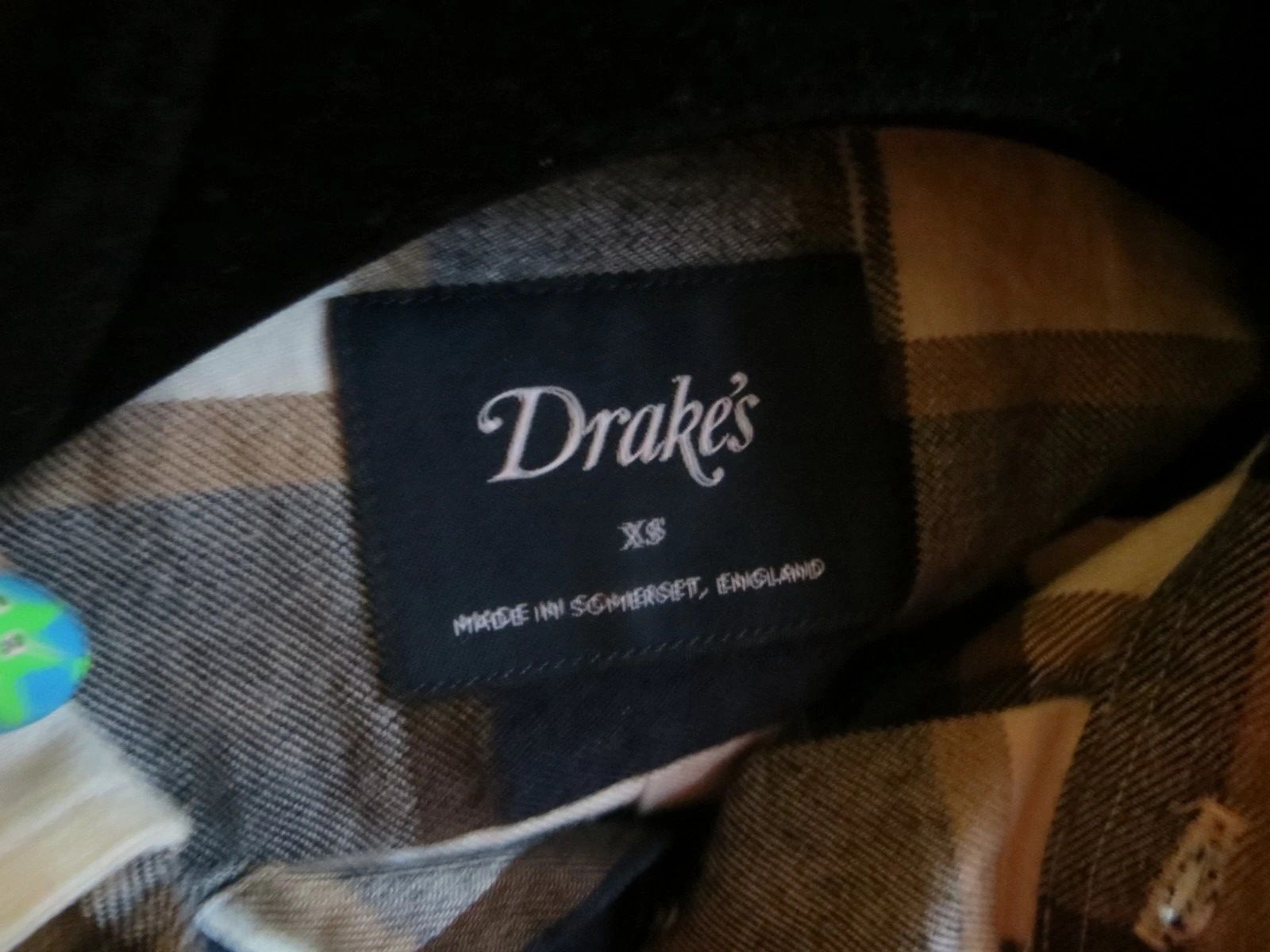 Drake's CHECKED LONG SLEEVE SHIRT Size US XS / EU 42 / 0 - 4 Thumbnail