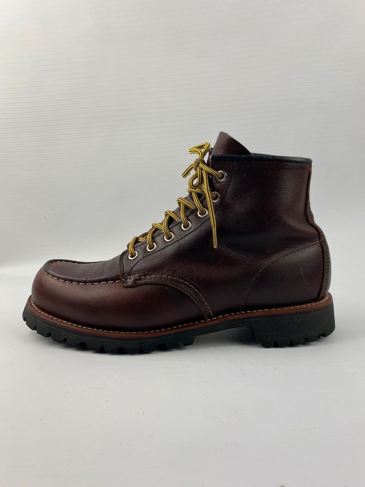 Leather × Red Wing Red Wing Roughneck Moc Toe Work Boots 8146 made in usa Size US 8.5 / EU 41-42 - 3 Thumbnail