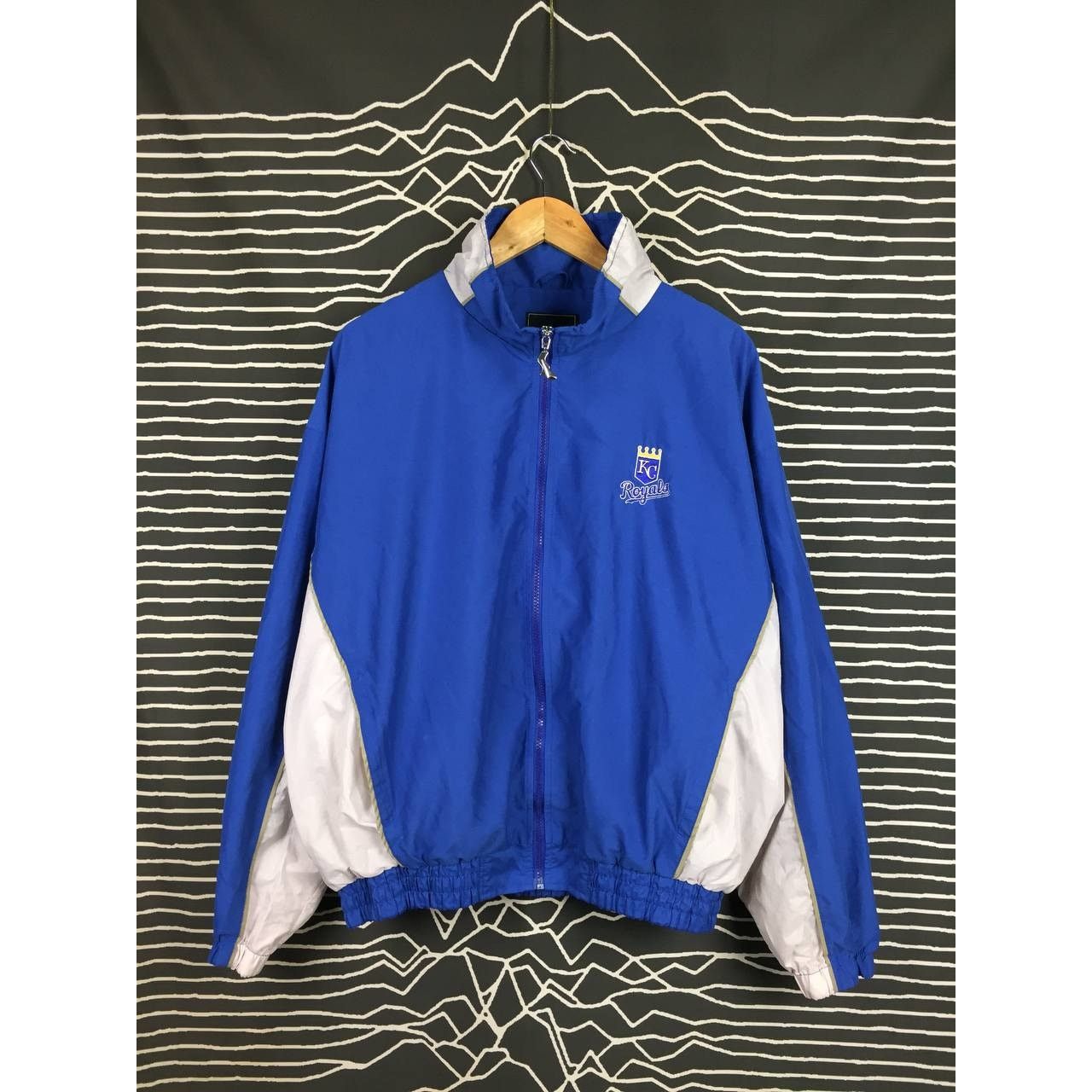 MLB × Sports Specialties × Vintage Vtg MLB Kansas City Royals Windbreaker Jacket Size US L / EU 52-54 / 3 - 2 Thumbnail