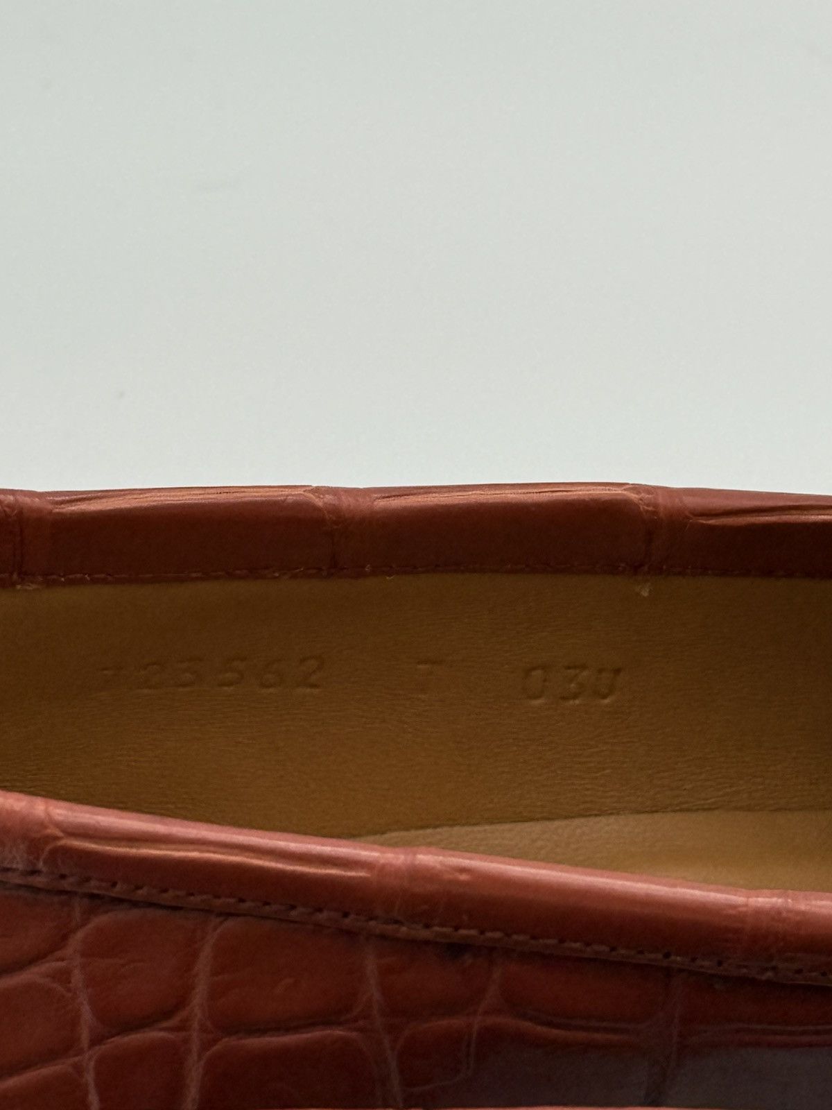 Gucci Gucci Men’s Crocodile Horsebit Loafers Amber Size 8 US NWT Size US 8 / EU 41 - 9 Thumbnail