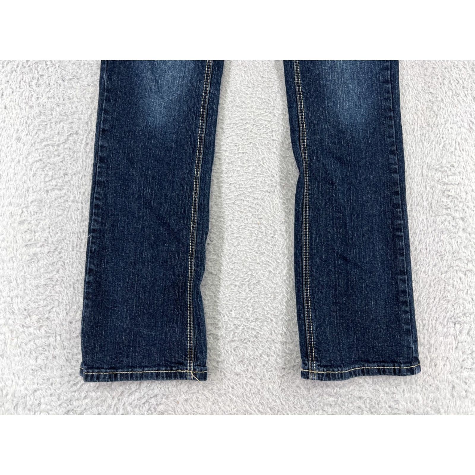 Vintage Rue Jeans Womens 5 Blue Denim Bootcut Embroidered Western Dark Wash- Streetwear Style Shirt? Size 27" / US 4 / IT 40 - 6 Thumbnail