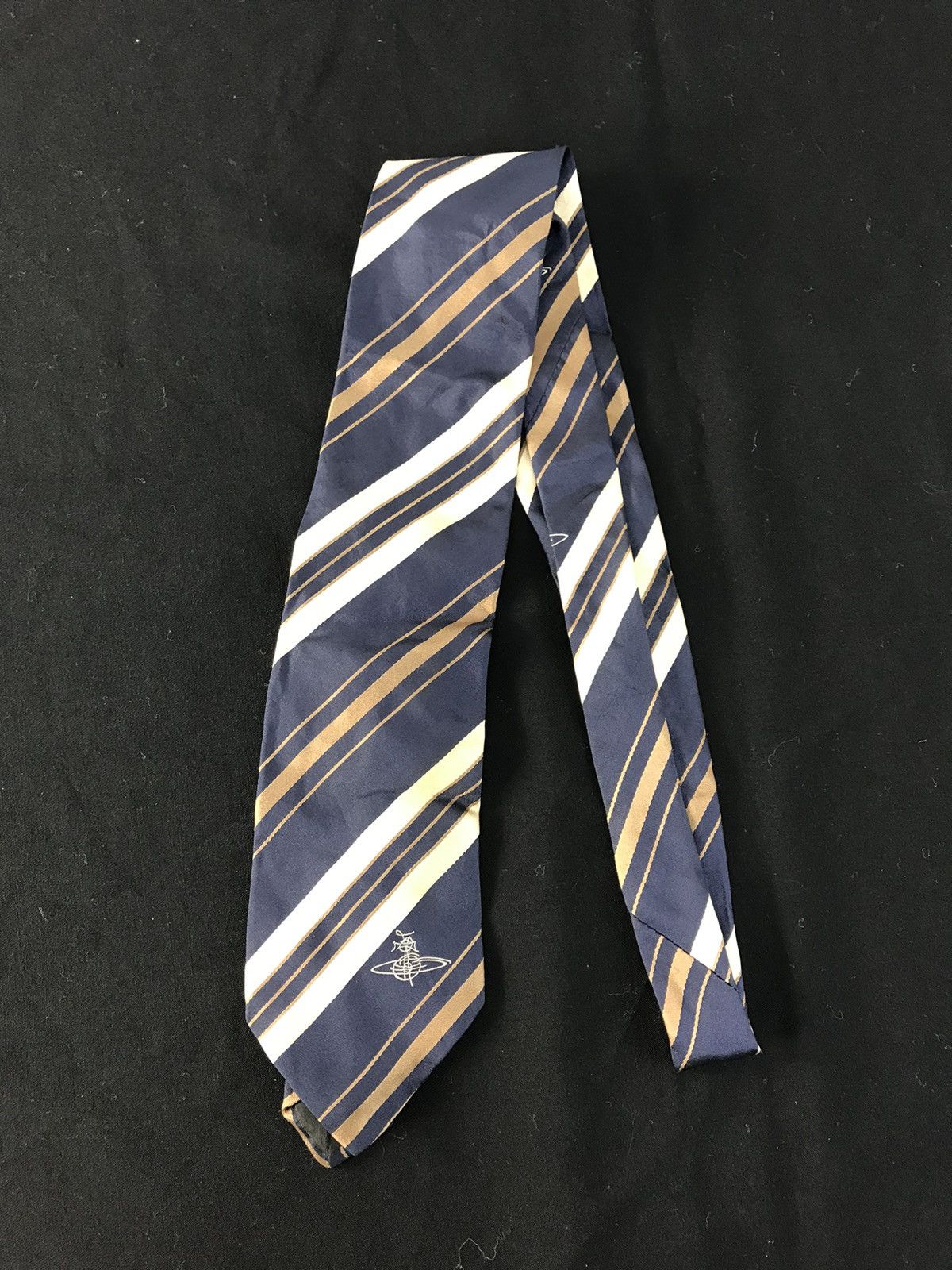 Designer × Vivienne Westwood Hype Vivienne Westwood Luxury Neck Tie Striped Design Size ONE SIZE - 2 Thumbnail