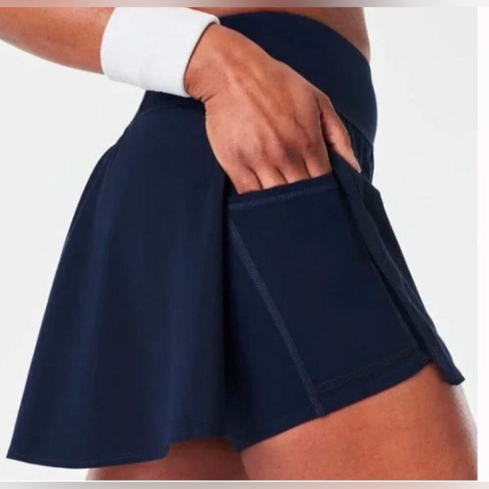 Spanx NEW SPANX BLACK GET MOVING SKORT 6.5 INSEAM POCKETS SZ XS Size 26" / US 2 / IT 38 - 8 Thumbnail