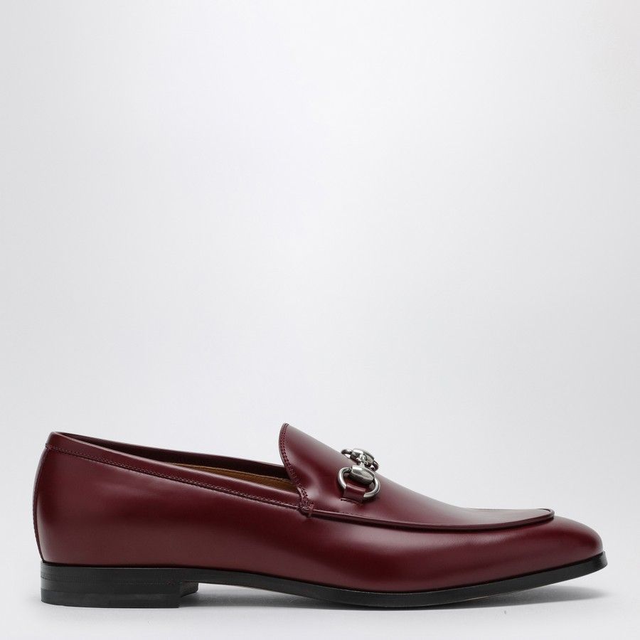 Gucci o1d2blof0525 Horsebit Moccasin Leather Shoes in Red Size US 9 / EU 42 - 2 Thumbnail