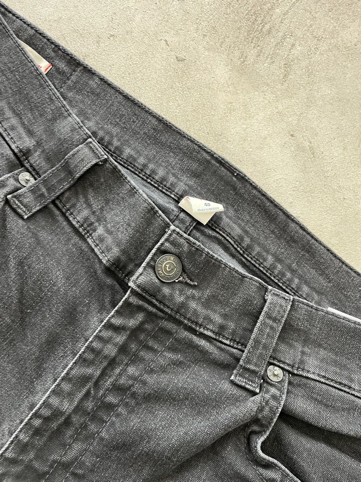 True Religion Vintage True Religion Ricky Black Jeans Relaxed Straight fit Size US 40 / EU 56 - 12 Thumbnail