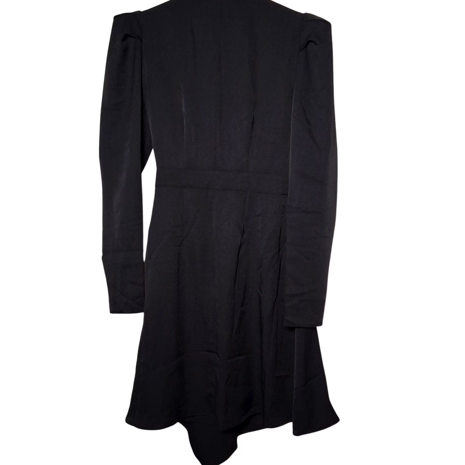 Express VINTAGE Express Dress Faux Wrap Black Long Sleeve XS Puff Sleeve Women Knit? Size XS / US 0-2 / IT 36-38 - 2 Thumbnail
