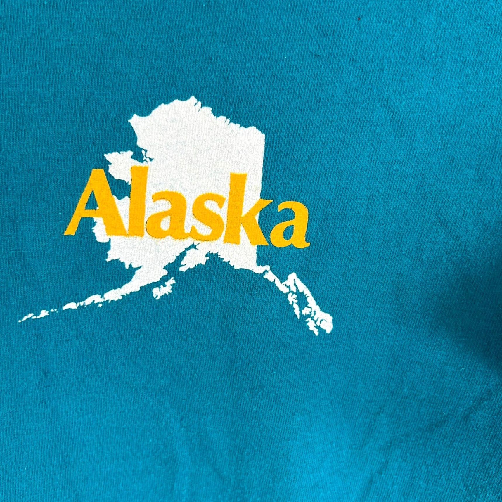 Lee VINTAGE Alaska White Nights T Shirt Mens XL Blue Lee Logo Short Sleeve Size US XL / EU 56 / 4 - 3 Thumbnail