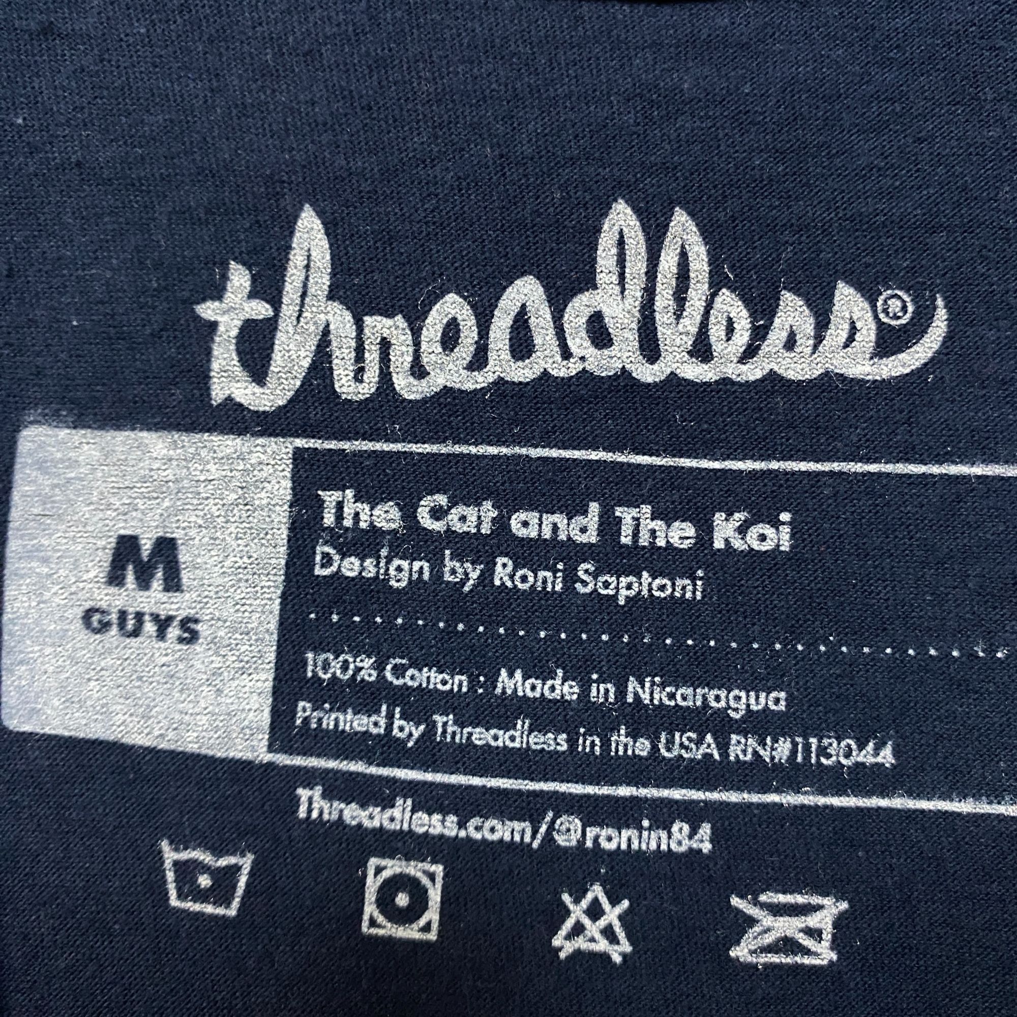 Threadless Kai Kat navy blue Tshirt size medium Size US M / EU 48-50 / 2 - 4 Thumbnail