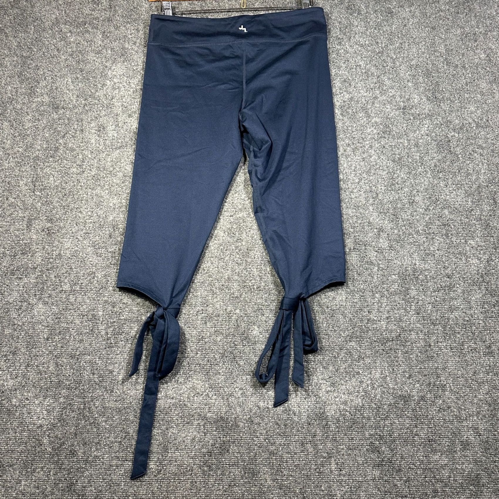 Vintage JoyLab Pants Womens Large Blue Coquette Core Ankle Tie Yoga Waistband Pocket Size 36" / US 14 / IT 50 - 6 Thumbnail