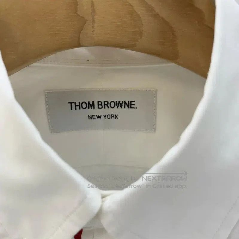Thom Browne Thom Browne White Cotton Long Sleeve Shirt . Size US M / EU 48-50 / 2 - 3 Thumbnail
