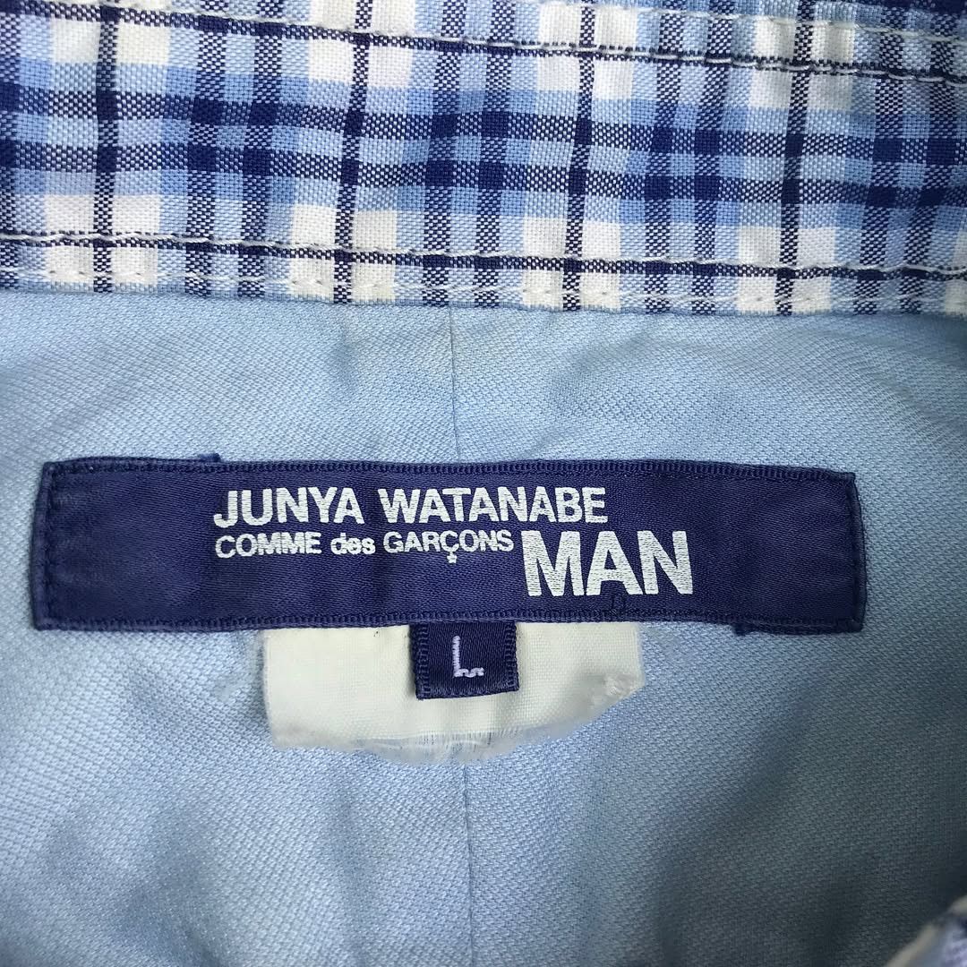 Comme des Garcons Junya Watanabe x CDG Chambray patch work shirt Size US L / EU 52-54 / 3 - 7 Thumbnail
