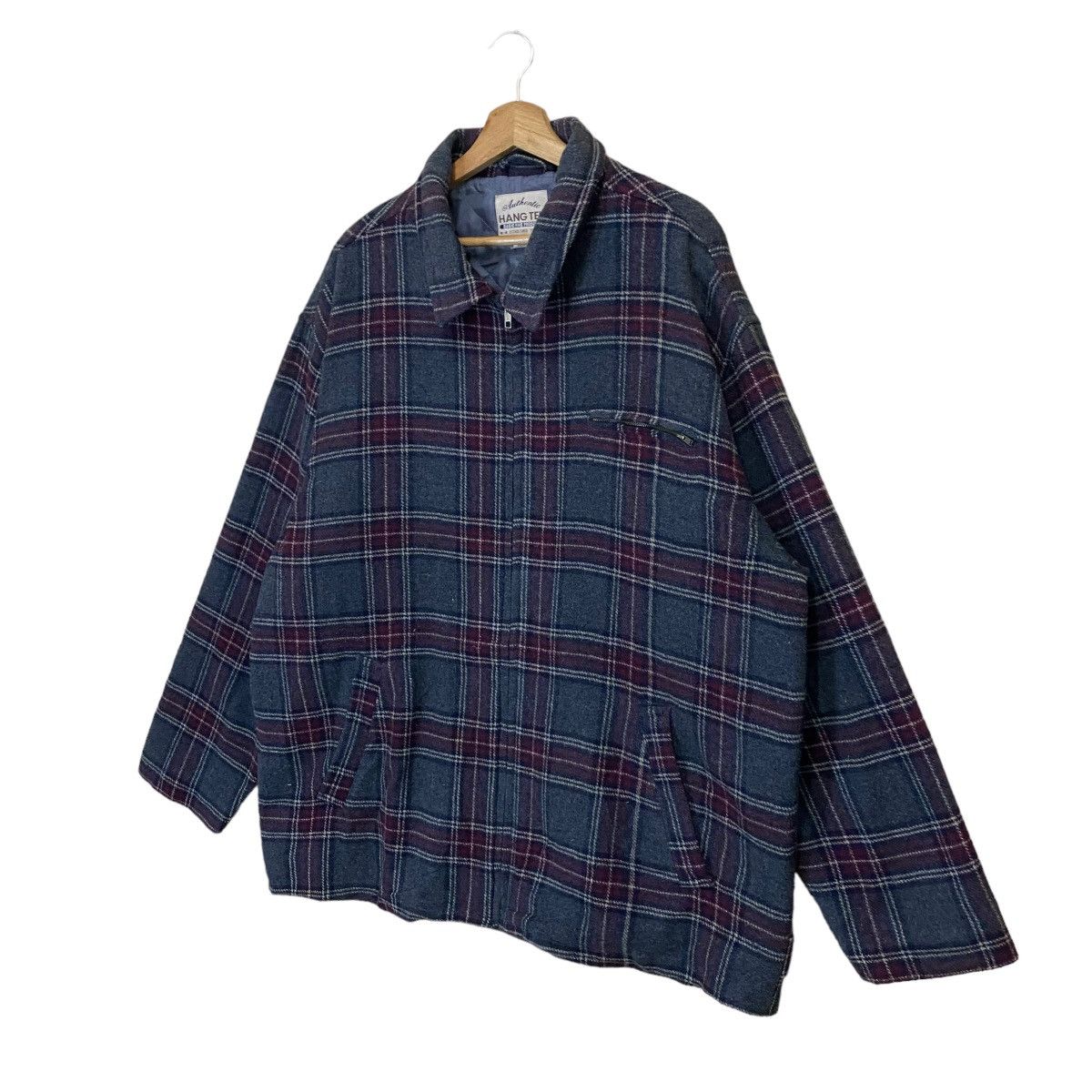 Japanese Brand Vintage 90s Hang Ten Fabric From Italy Zipper Jacket Size XL Size US XL / EU 56 / 4 - 3 Thumbnail