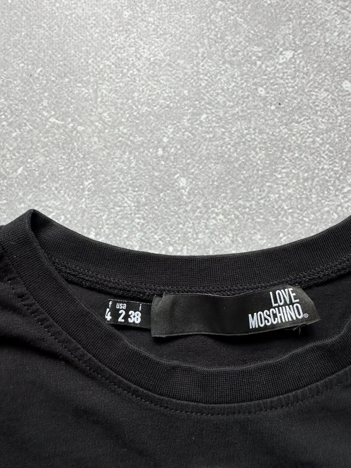 Love Moschino t shirt women long sleeve love moschino size Italy 38 Size XS / US 0-2 / IT 36-38 - 3 Thumbnail