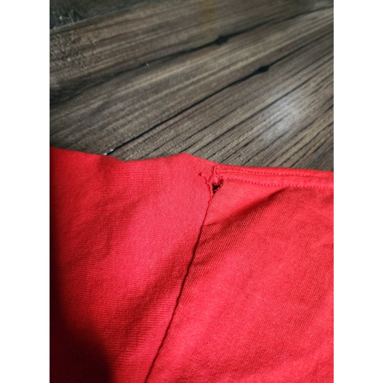 Vintage VINTAGE 4Hunnid Men's L T-Shirt Angel Streetwear Hip Hop Distressed Double Sided Red Size US L / EU 52-54 / 3 - 3 Thumbnail